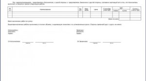 Акт о выполненных работах образец бланк