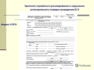 Акт служебного расследования образец бланк
