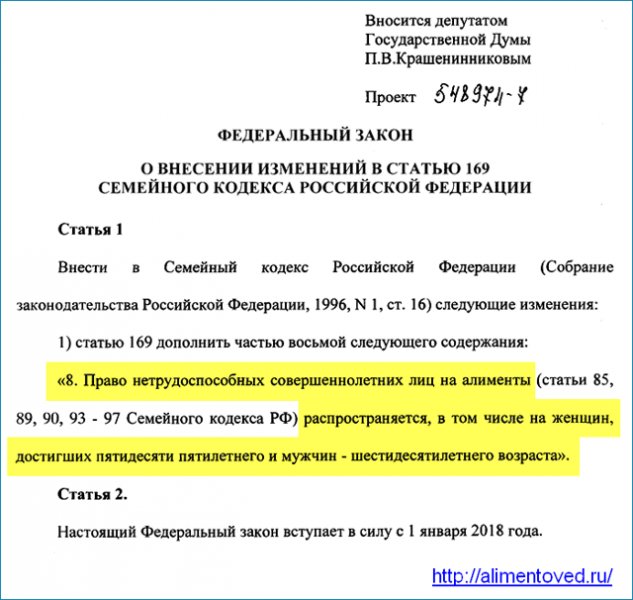 Алименты на ребенка по новому закону в 2019 году