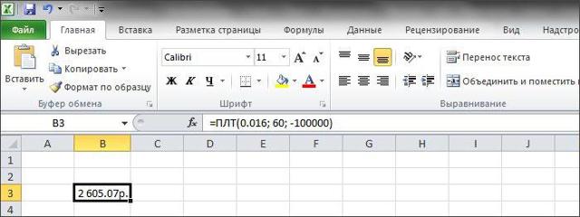 Аннуитетный кредит и примеры расчетов &mdash; форма оплаты