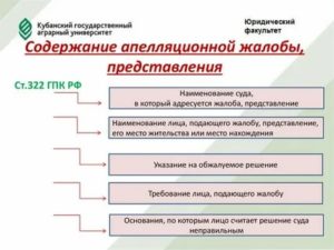 Апелляционная жалоба и апелляционное представление в уголовном процессе