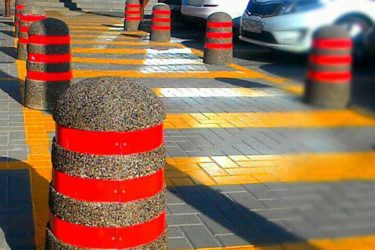 Бетонные ограждения для парковки