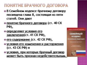 Брачный договор Семейный кодекс РФ