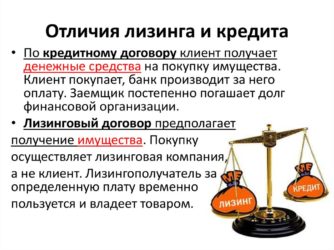 Чем отличается лизинг от автокредита?