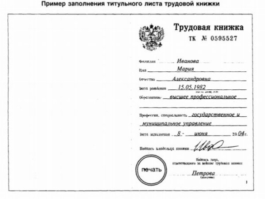 Что такое трудовая книжка, где она применяется и как заполняется
