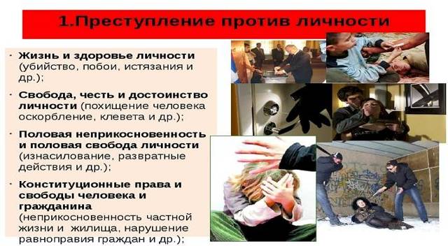 Что входит в преступления против личности по ук рф