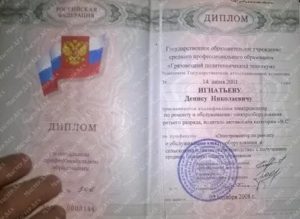 Диплом о Начальном Профессиональном Образовании Что Это