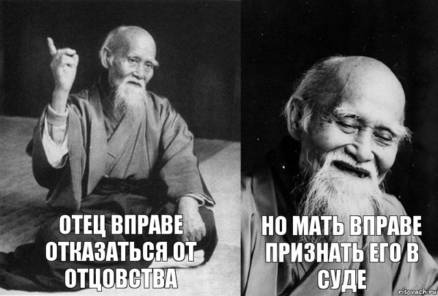 Добровольный порядок установления отцовства