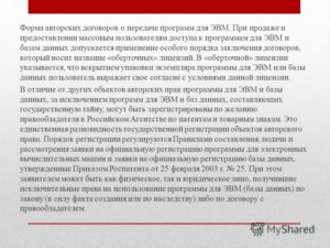 Договор авторского заказа на создание программного обеспечения