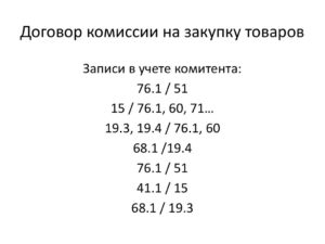 Договор комиссии на приобретение товара