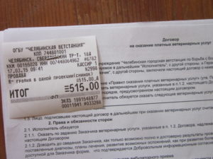 Договор оказания ветеринарных услуг
