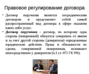 Договор поручения физическому лицу, типовой