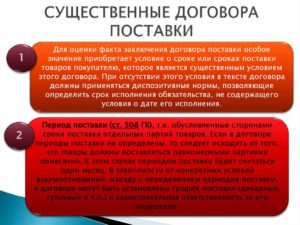 Договор поставки товара партиями
