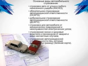 Договор страхования автомобиля от рисков утраты угона и ущерба