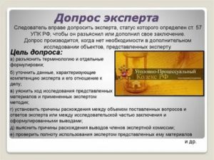 Допрос специалиста в качестве свидетеля в уголовном процессе