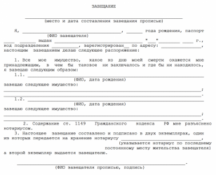 Где можно оформить завещание на квартиру?