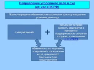 Глава 30 (УПК РФ). Направление уголовного дела с обвинительным заключением прокурору (статьи 215-220)
