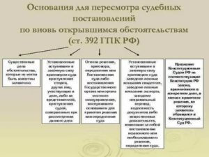 Глава 42 (ГПК РФ). Пересмотр по вновь открывшимся или новым обстоятельствам судебных постановлений, вступивших в законную силу (статьи 392-397)