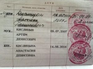 Графа Дети в Паспорте рф Кто Заполняет