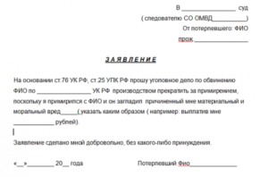 Ходатайство потерпевшего образец бланк