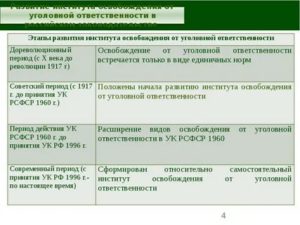 Институт освобождения от наказания в Российском уголовном праве