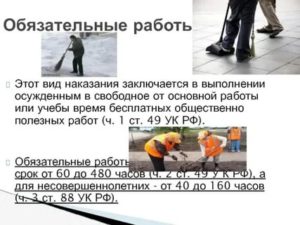 Исправительные работы заключаются в выполнении осужденным в свободное