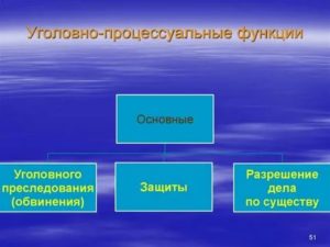 К уголовно процессуальной функции не относится уголовное преследование