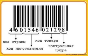 Как читать штрих код на товаре таблица