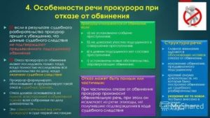 Как должен поступить прокурор приняв решение об отказе от обвинения