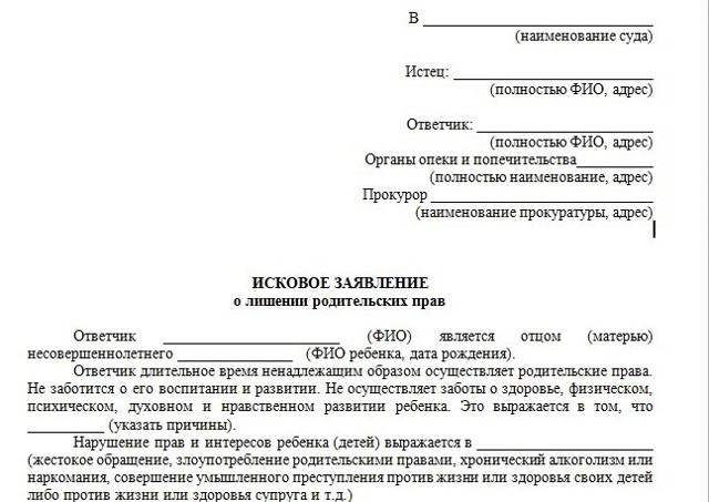Как осуществляется лишение отцовства в россии