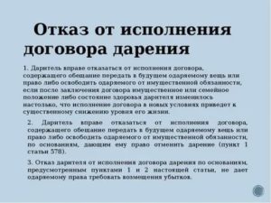Как Отказаться от Договора Дарения