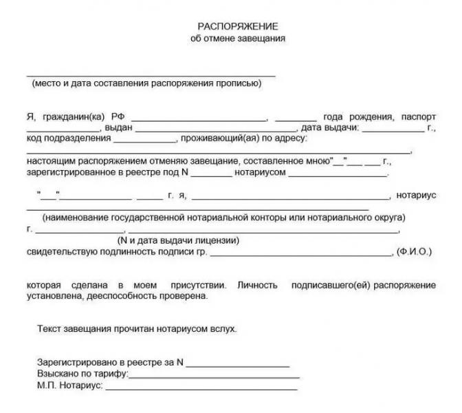 Как отменить или изменить завещание