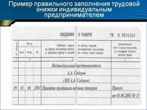 Как Подписывает Трудовую Книжку Индивидуальный Предприниматель