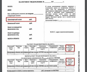 Как получить извещение на транспортный налог?