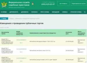 Как Посмотреть Имущество Выставленное на Торги Приставами
