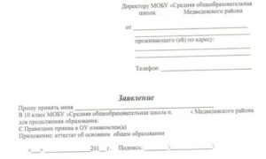 Как Правильно Написать Заявление в 1 Класс