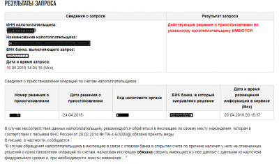 Как проверить заблокирован ли расчетный счет организации?
