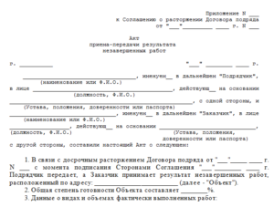 Как расторгнуть договор подряда