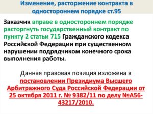 Как расторгнуть договор в одностороннем порядке