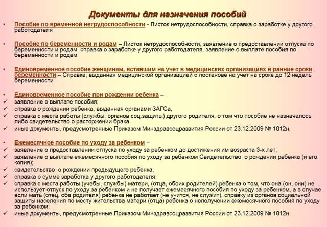 Как составить заявление на пособие по уходу за ребенком до 1,5 лет