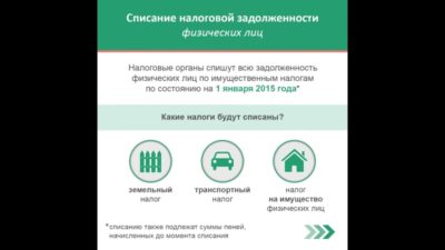 Как списать долги по налогам физических лиц?
