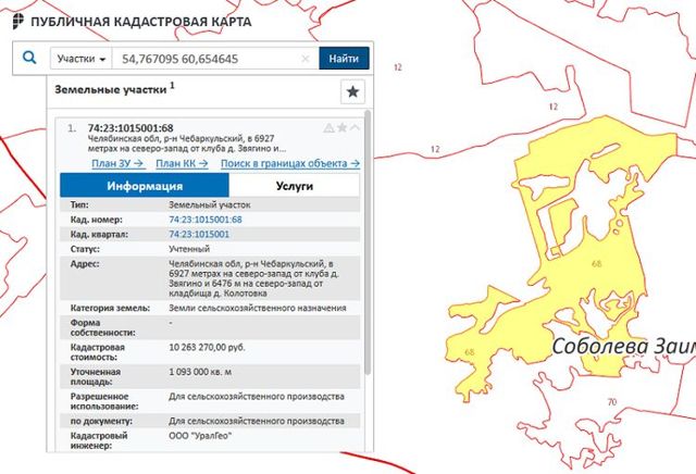 Как узнать координаты участка по кадастровому номеру