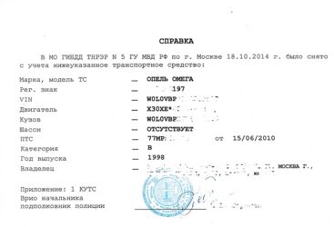 Какие документы выдают при утилизации автомобиля?