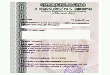 Какие документы выдаются при покупке земельного участка?