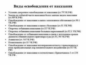 Какие виды освобождения от наказания можно применить к беременным