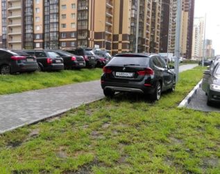 Какой штраф за парковку на газоне?