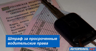 Какой штраф за просрочку водительского удостоверения?