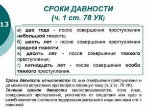 Какой Срок Давности у Тяжких Преступлений