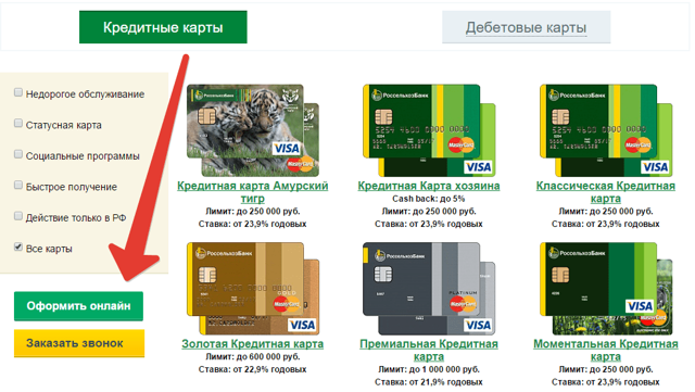 Каковы условия обслуживания и тарификация по кредиткам