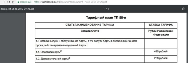Каковы условия обслуживания и тарификация по кредиткам
